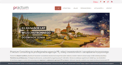 Desktop Screenshot of practum.pl
